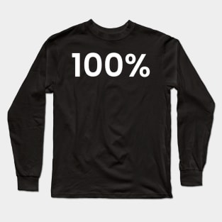 100% Long Sleeve T-Shirt